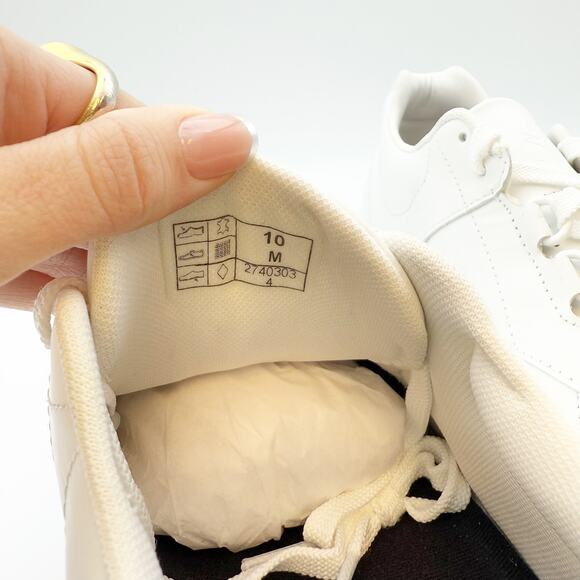 SAS Men’s High Street Sneakers Size 10 M White out Leather MADE IN USA NIB